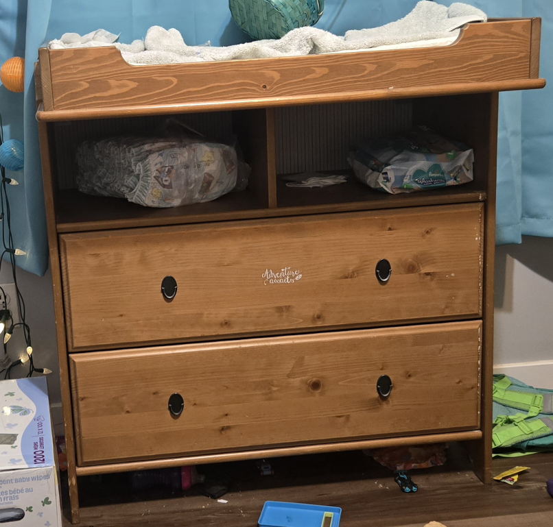 Wooden Changing Table