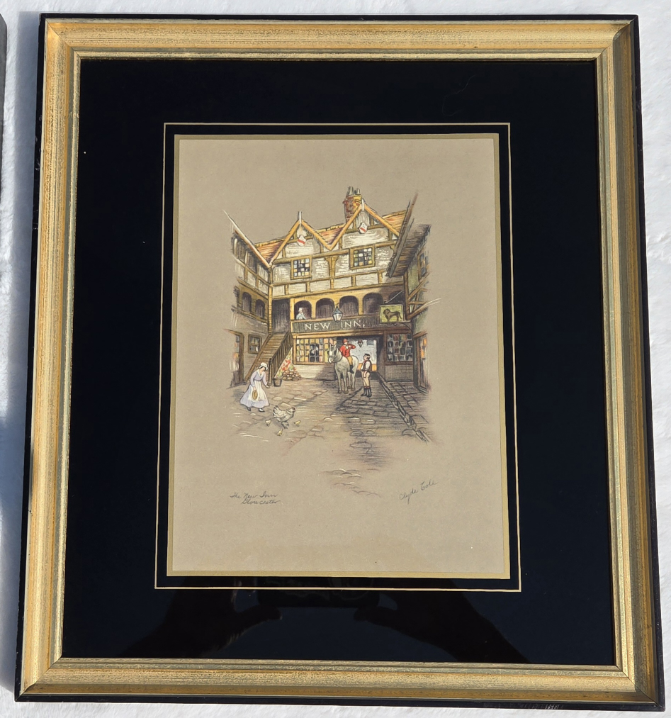 Vintage Clyde Cole Framed Pictures - photo 5