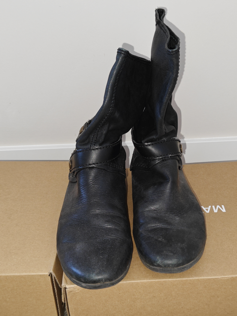 Nine West Women Leather Boots - Black - Size US 8.5 M - photo 2