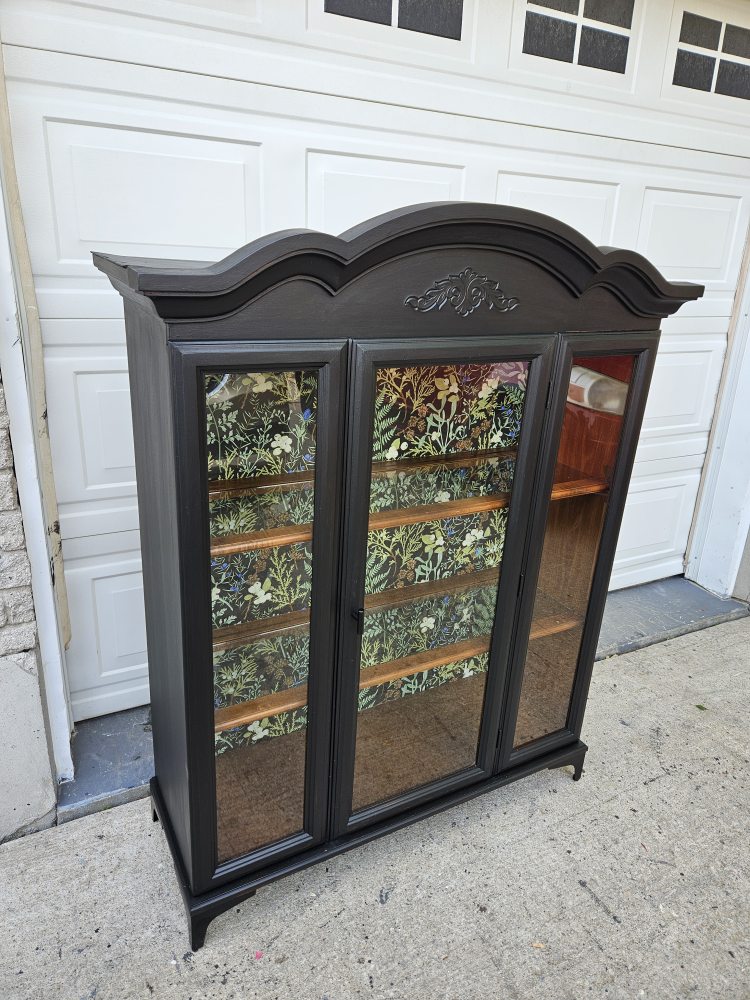 Newly painted Cabinet with Glass Doors - photo 3