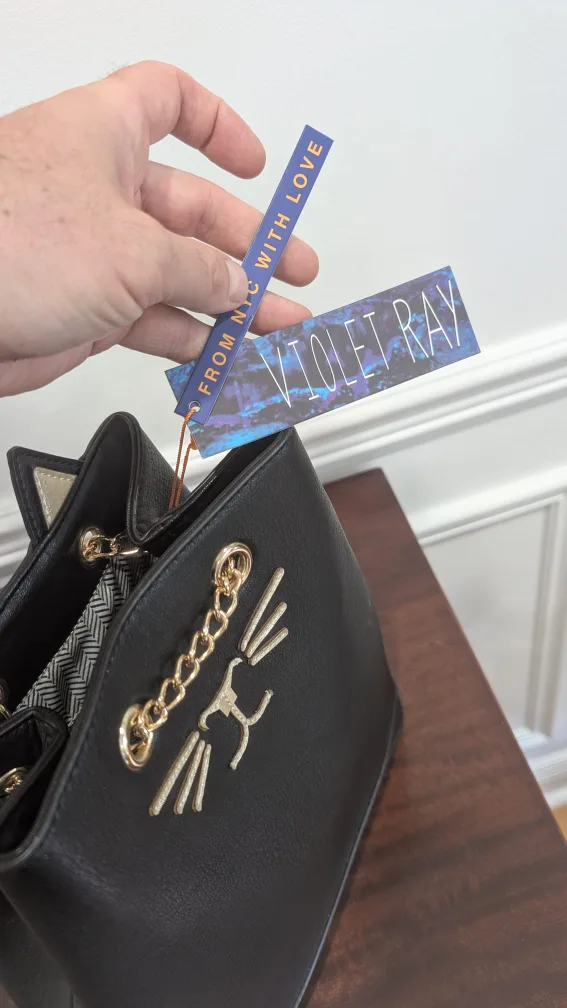 velvet ray black cat backpack - new image indicator(6)