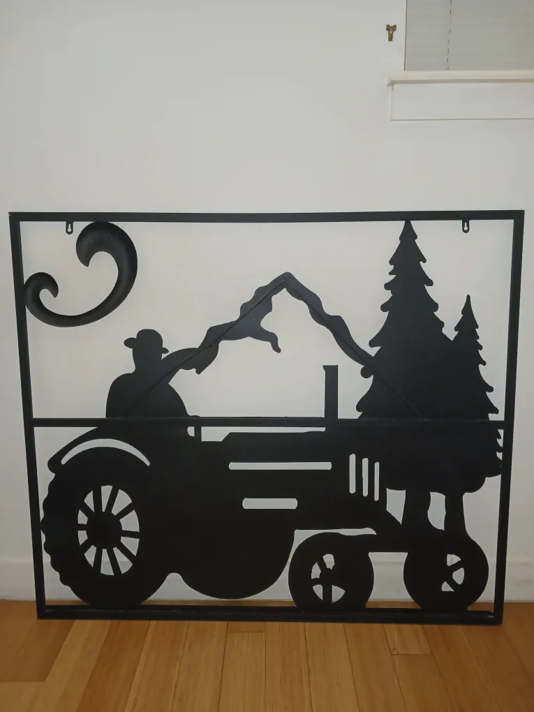 Large Metal Farm Wall Art Rare Piece image indicator(10)