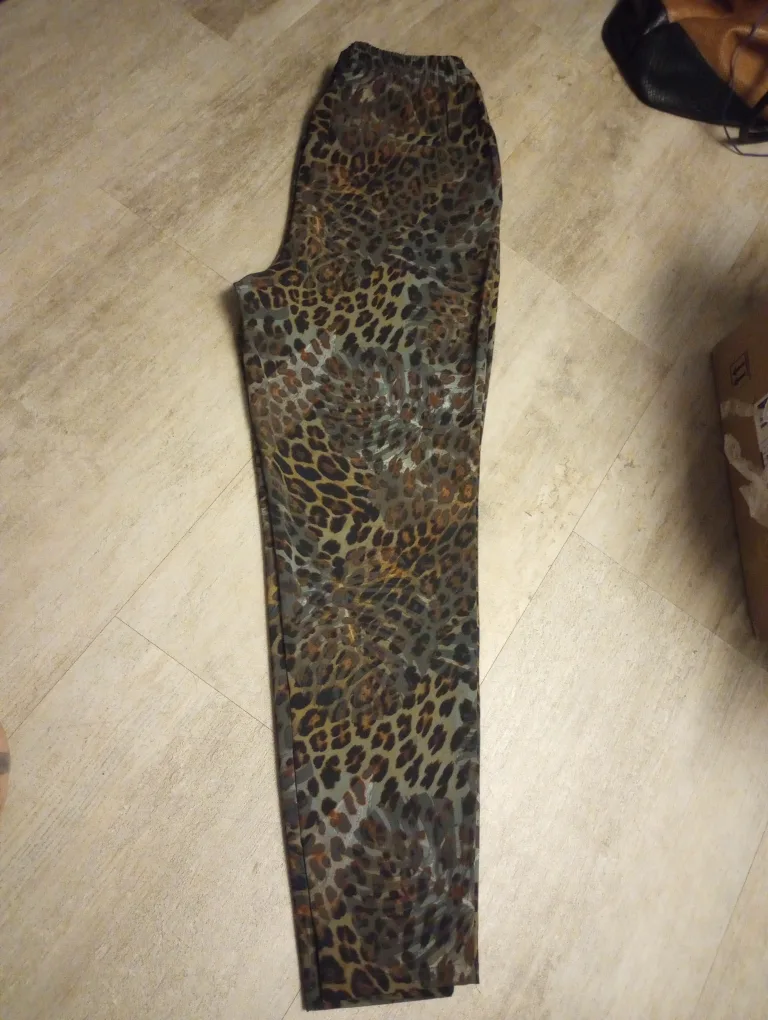 Guess Leopard Print Pants - Size M thumbnail