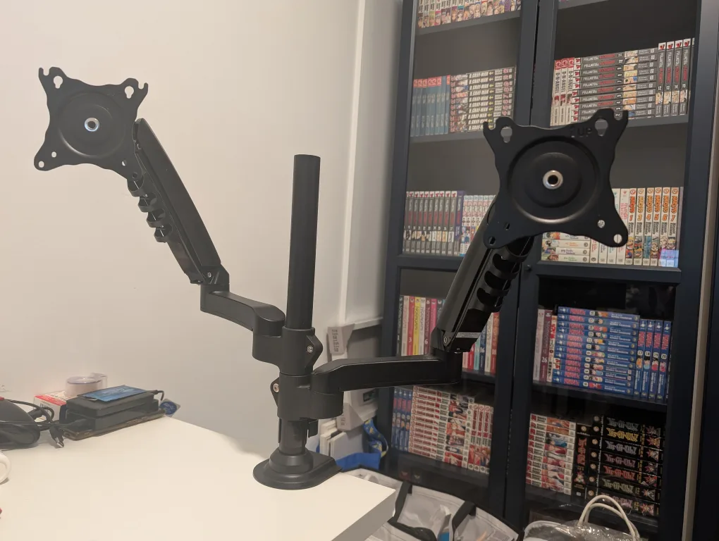 HUANUO Dual Monitor Stand - 17-32inch support 75x75 or 100x100 thumbnail