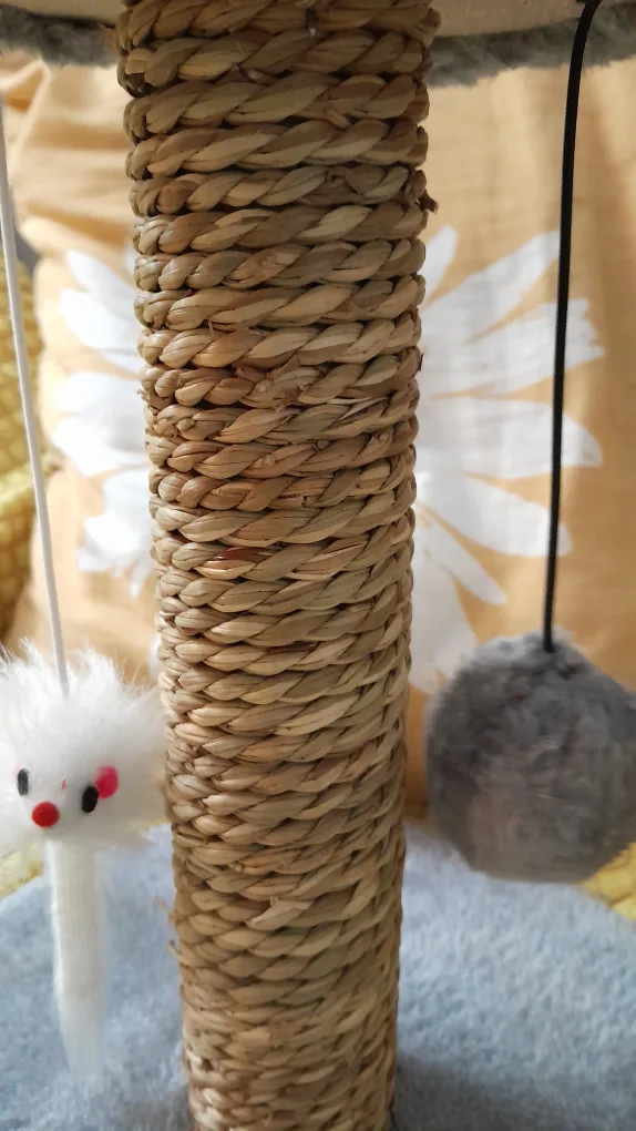 Small Cat Scratching Post with Toys #Freecycle image indicator(2)