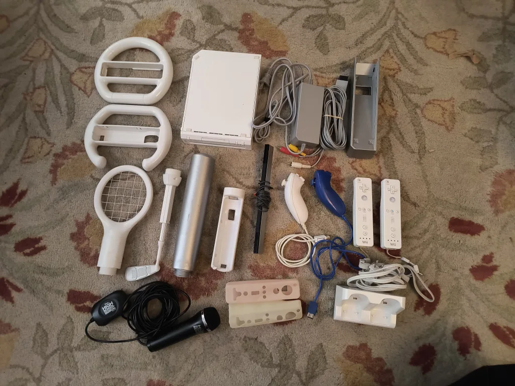 Nintendo Wii with remotes & tons of extras! thumbnail