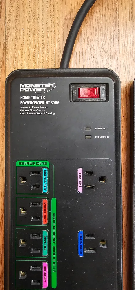 Monster Power Bar 8 Outlet Surge Protector thumbnail