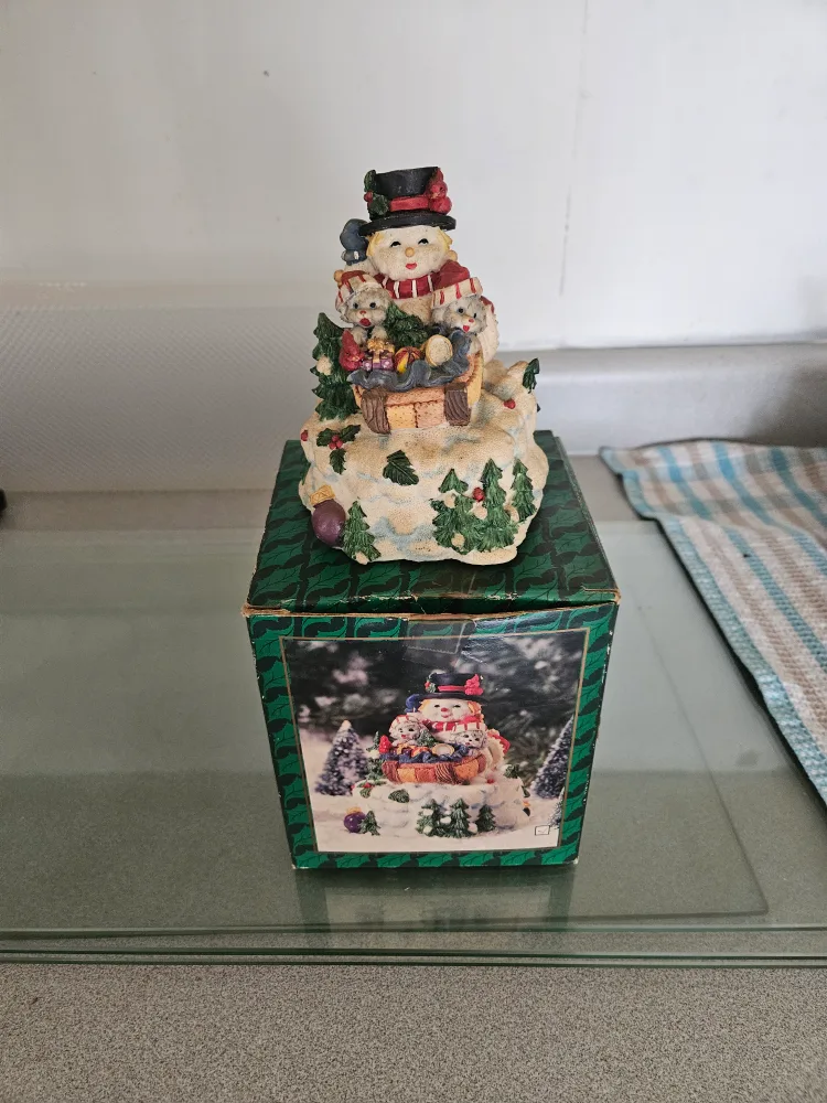Holiday Snowman Figurine thumbnail