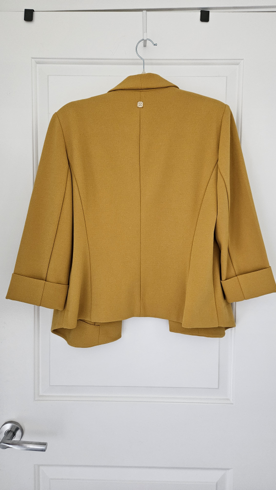 Anne Klein Women's Blazer - Size M (fits Large), mustard colour - photo 2