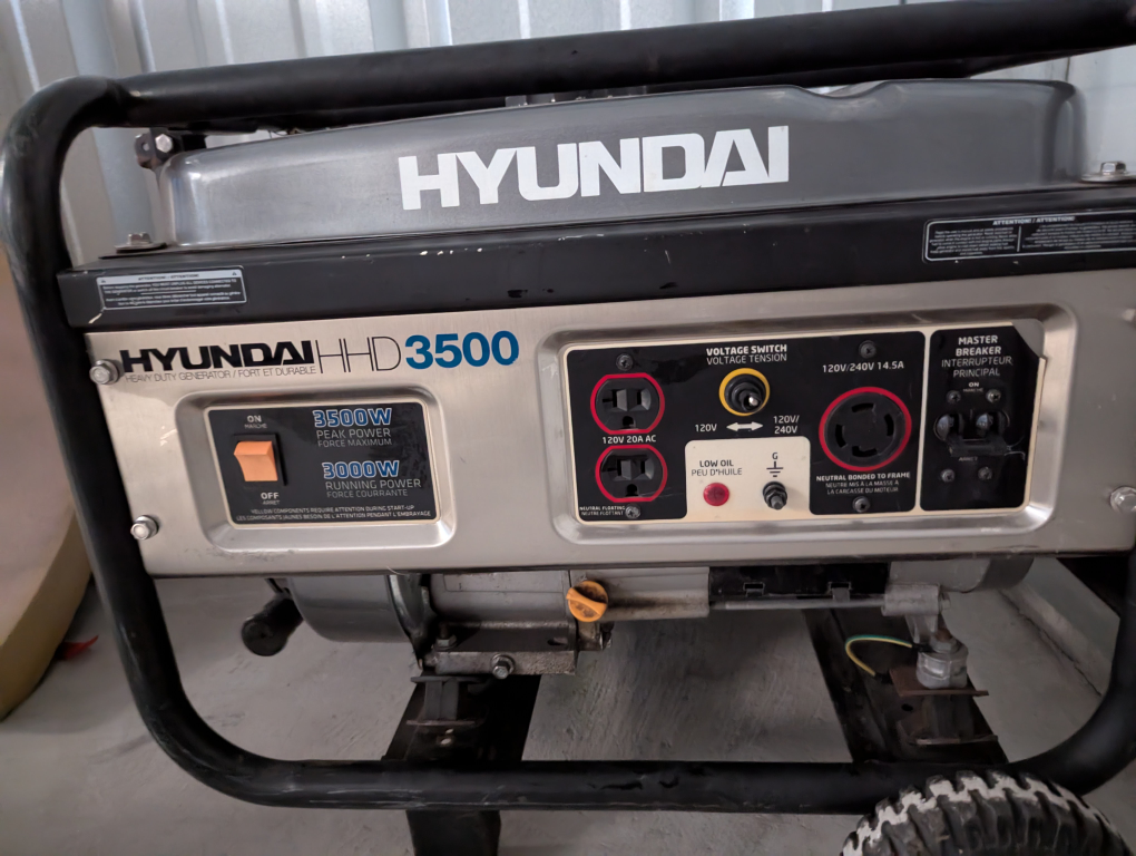 Hyundai Portable Generator 3500