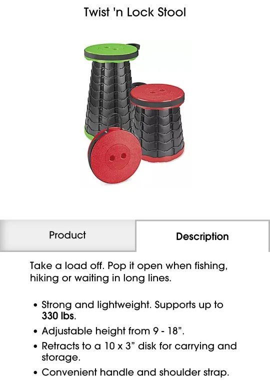 Twist 'n Lock Stool 💚 image indicator(4)