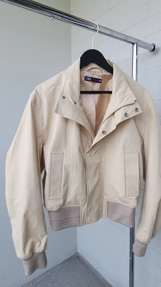 Beige Bomber Jacket image indicator(2)