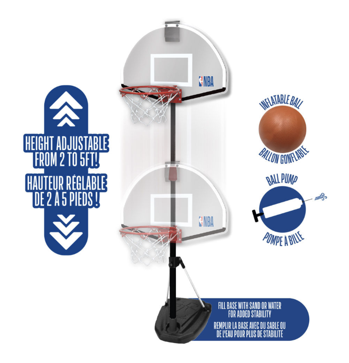 NBA 4-in-1 Junior  Basketball System - New in Box! - photo 4