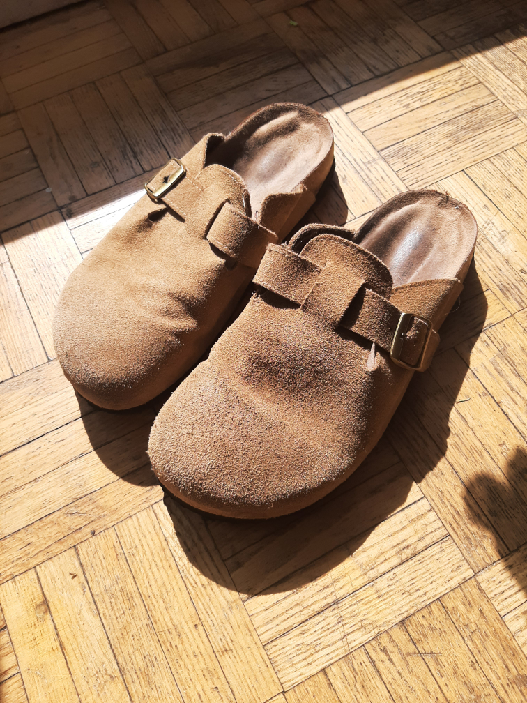 Suede Clogs