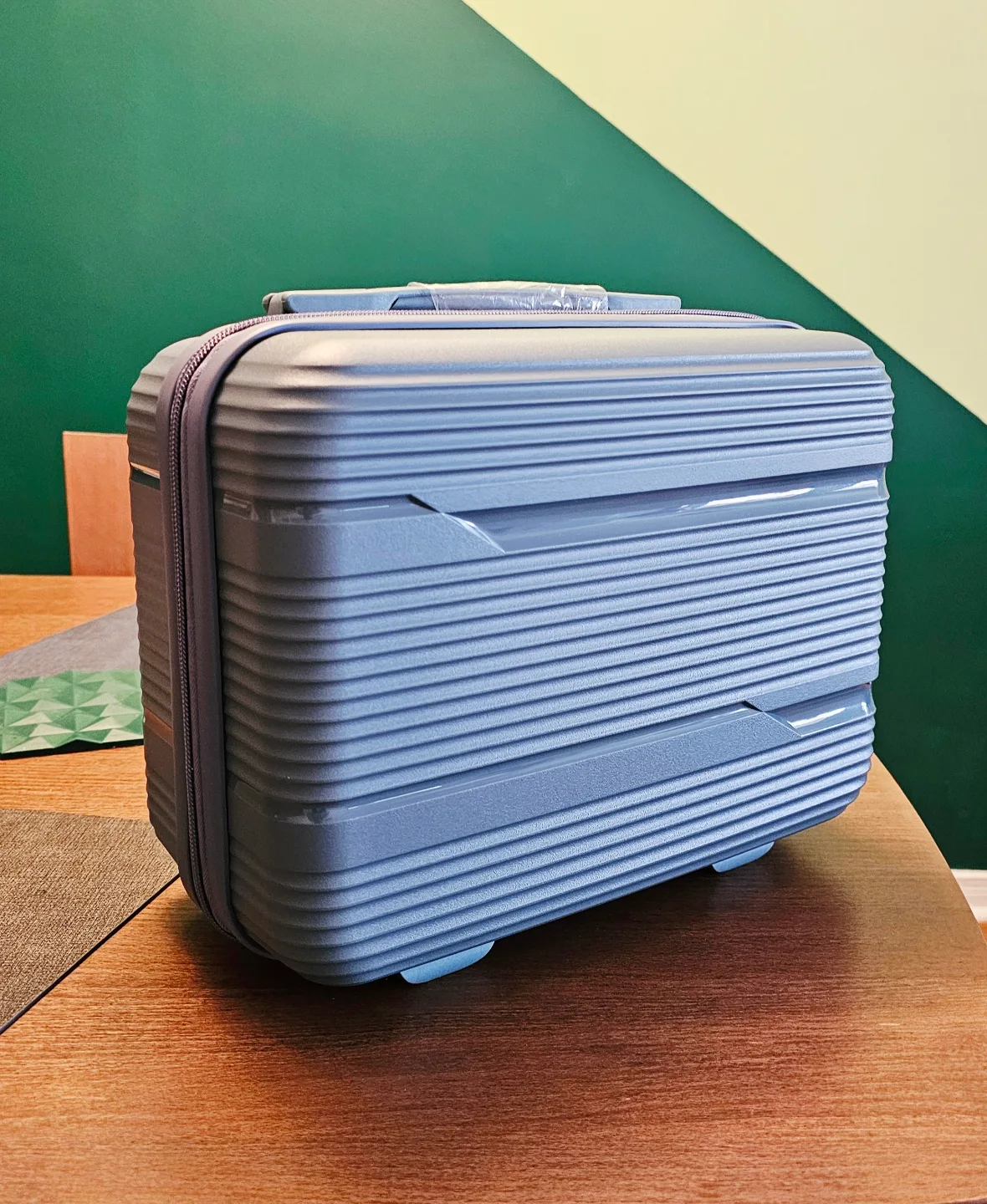 Small Carry-on Suitcase- Blue thumbnail