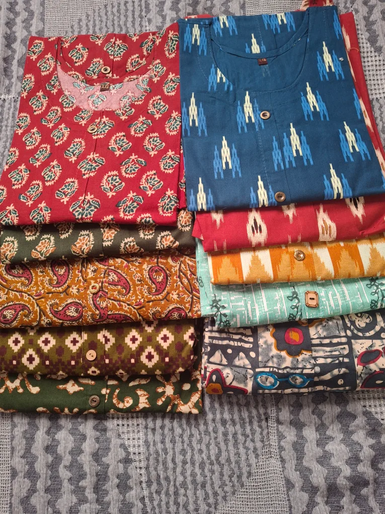 COTTON Assorted Printed Tunics thumbnail