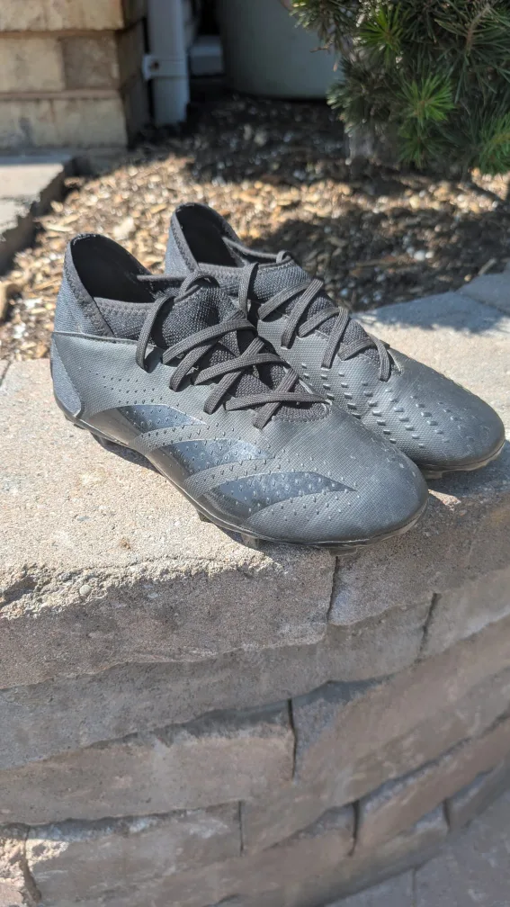 Adidas Black Soccer Cleats Youth Size 3.5 thumbnail