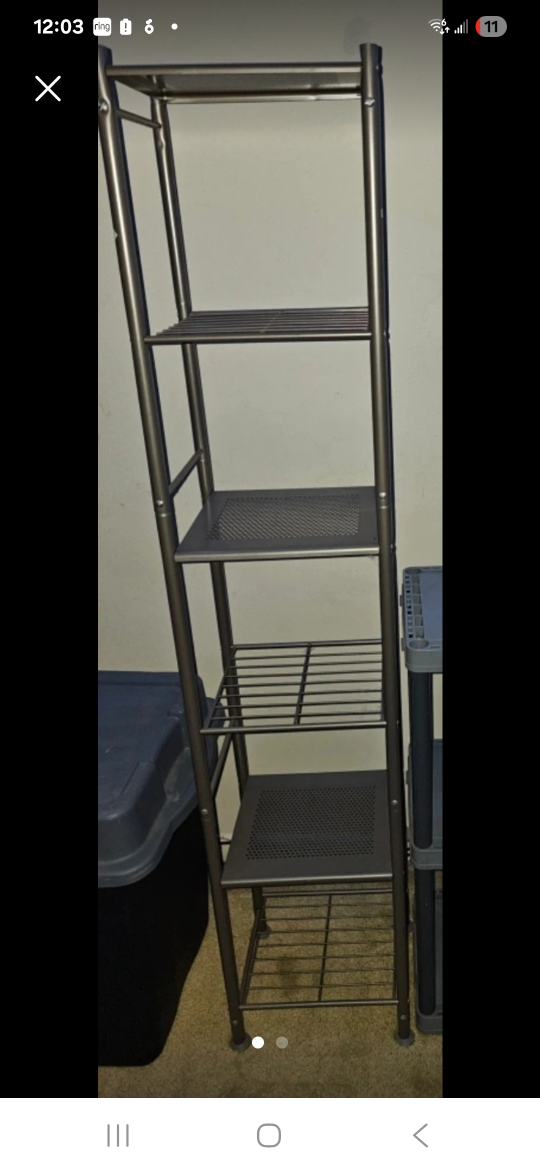 Tall Metal Shelf