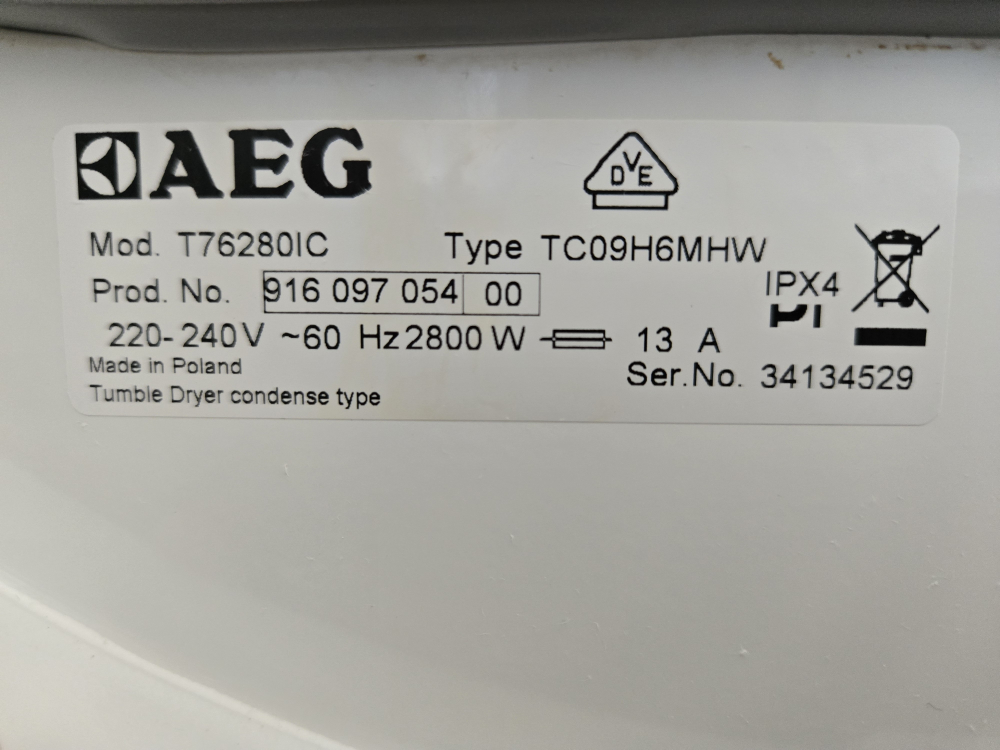 AEG Washer & Dryer (EUC) - photo 4