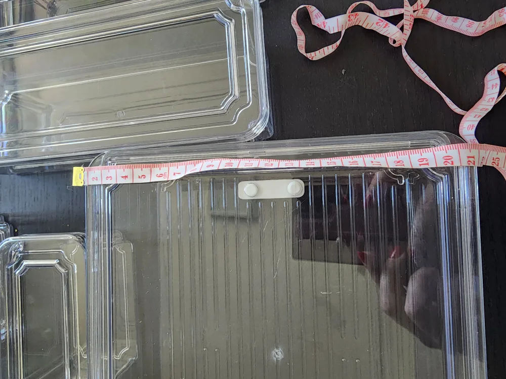 Clear Plastic Organizer Bins ( 6 bins ) image indicator(6)