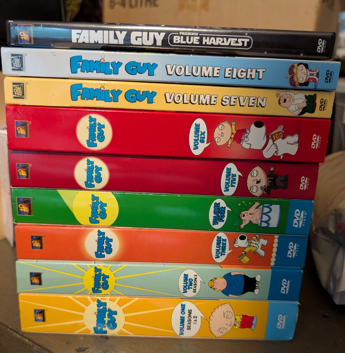 Family guy series seasons 1-7