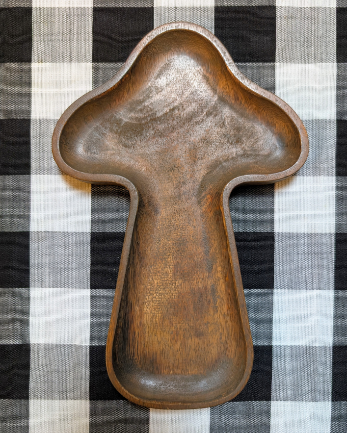 Wood Mushroom-Shaped Tray / Spoon Rest 🍄