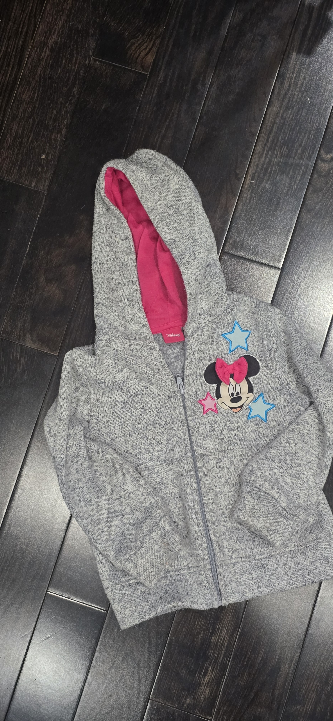 Disney Minnie Mouse Zipper Hoodie Sweater