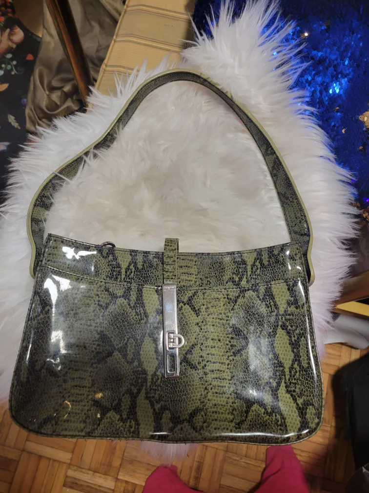 Salvatore Ferragamo Snakeskin Print Handbag thumbnail