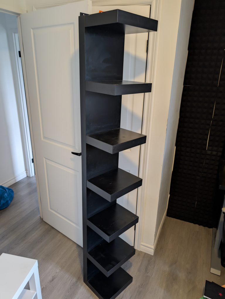 Tall Black Bookshelf - photo 2
