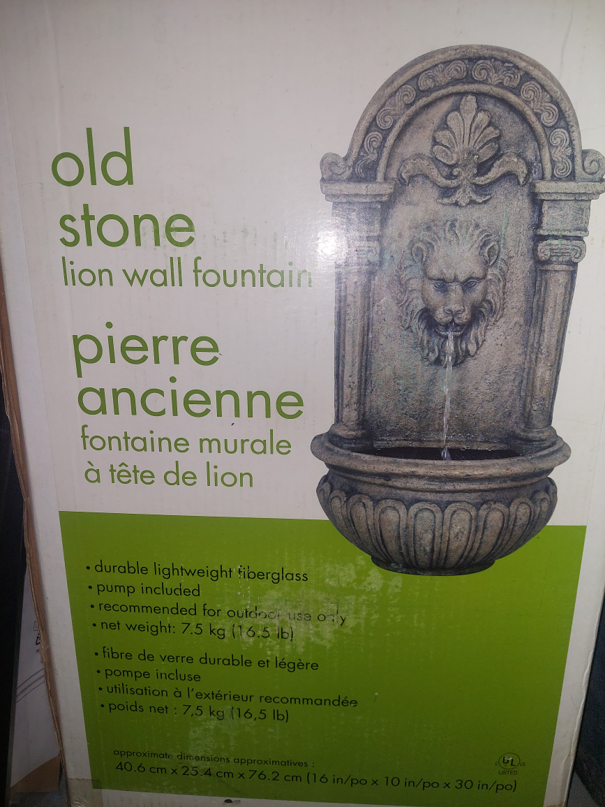 Outdoor fountain - brand new
