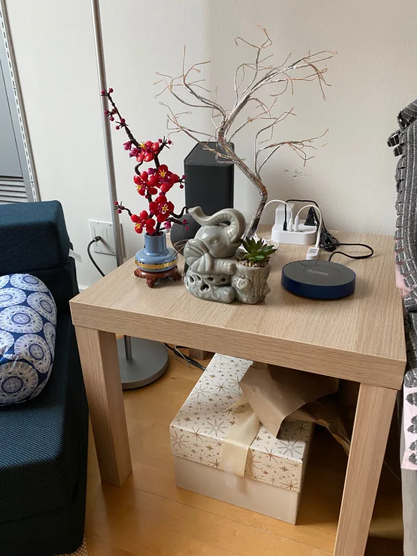 IKEA Light Wood Small Square Coffee Table image indicator(5)