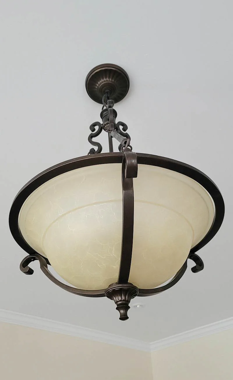 Bowl-Shaped Hanging Ceiling Light Fixture image indicator(3)