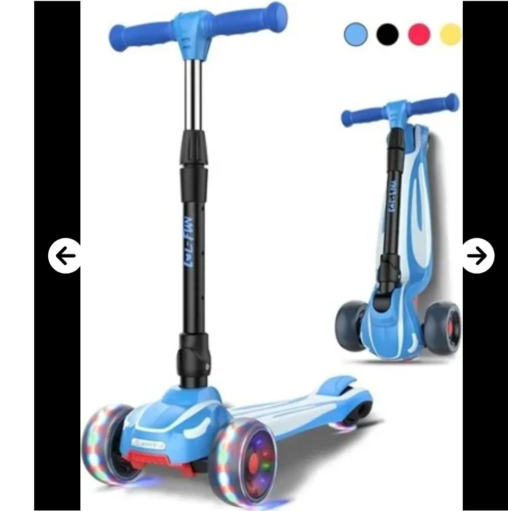 New LOL FUN Toddler Scooter with LED light-up wheels thumbnail