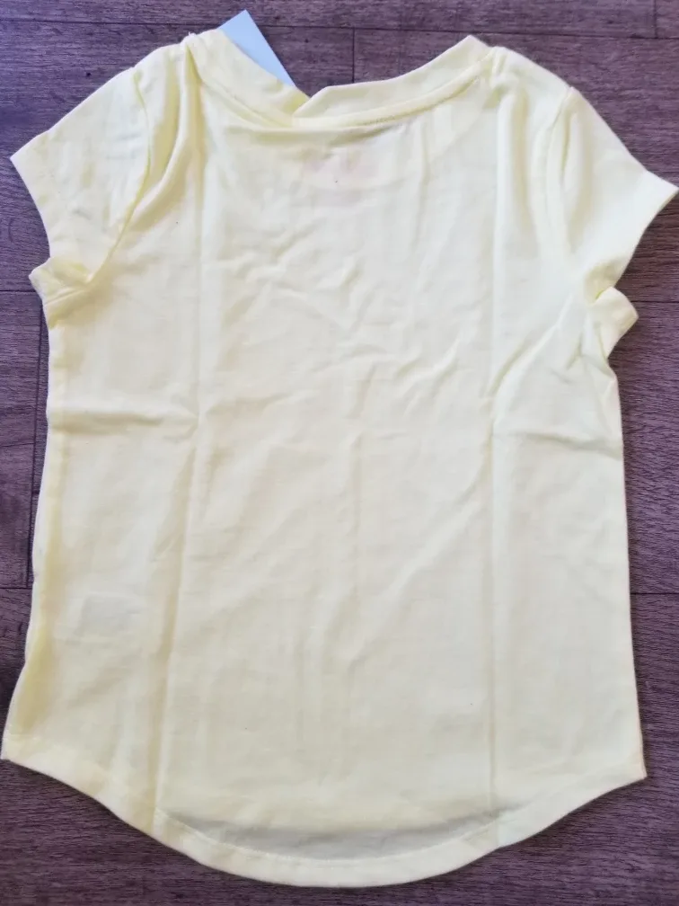 New Cat & Jack Bright Yellow T-shirt - Size 3T image indicator(2)