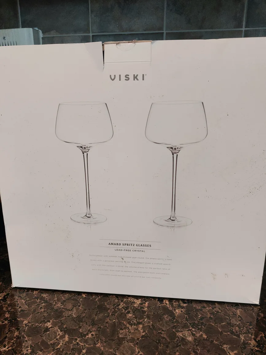 Brand New Amaro Spritz set of 2 glass image indicator(2)