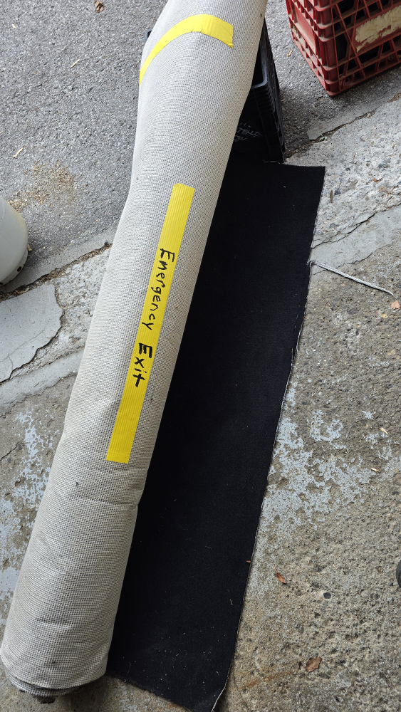 Rolls of Carpet Remnants