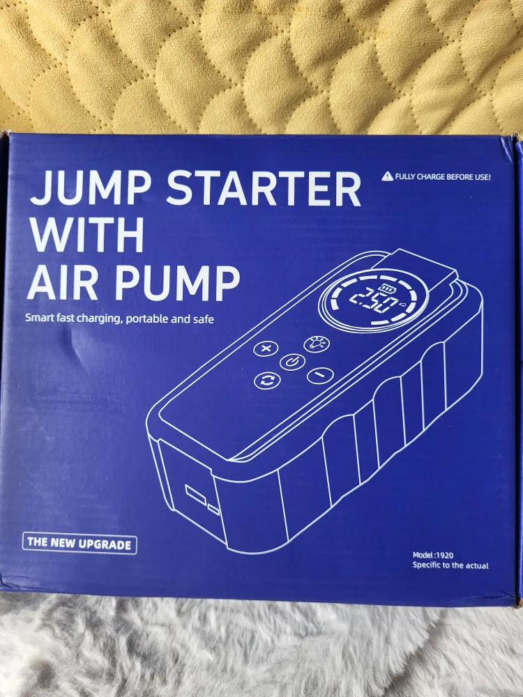 Car Jump Starter + tire inflator, powerbank in 1 image indicator(3)
