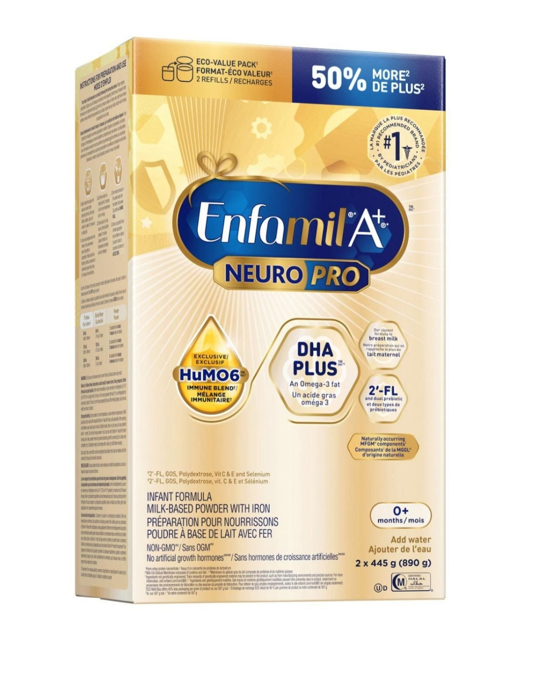 Enfamil A+ NeuroPro Baby Formula Powder Refill (2x445g)