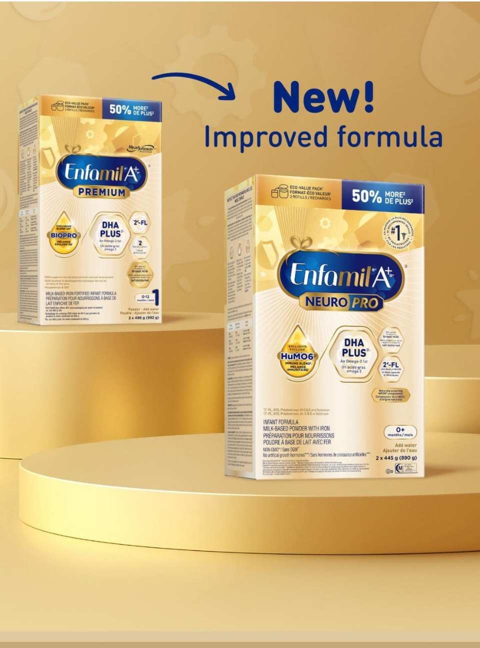 Enfamil A+ NeuroPro Baby Formula Powder Refill (2x445g) - photo 2