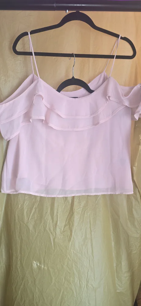 Pink Ruffle Top - Size xl thumbnail