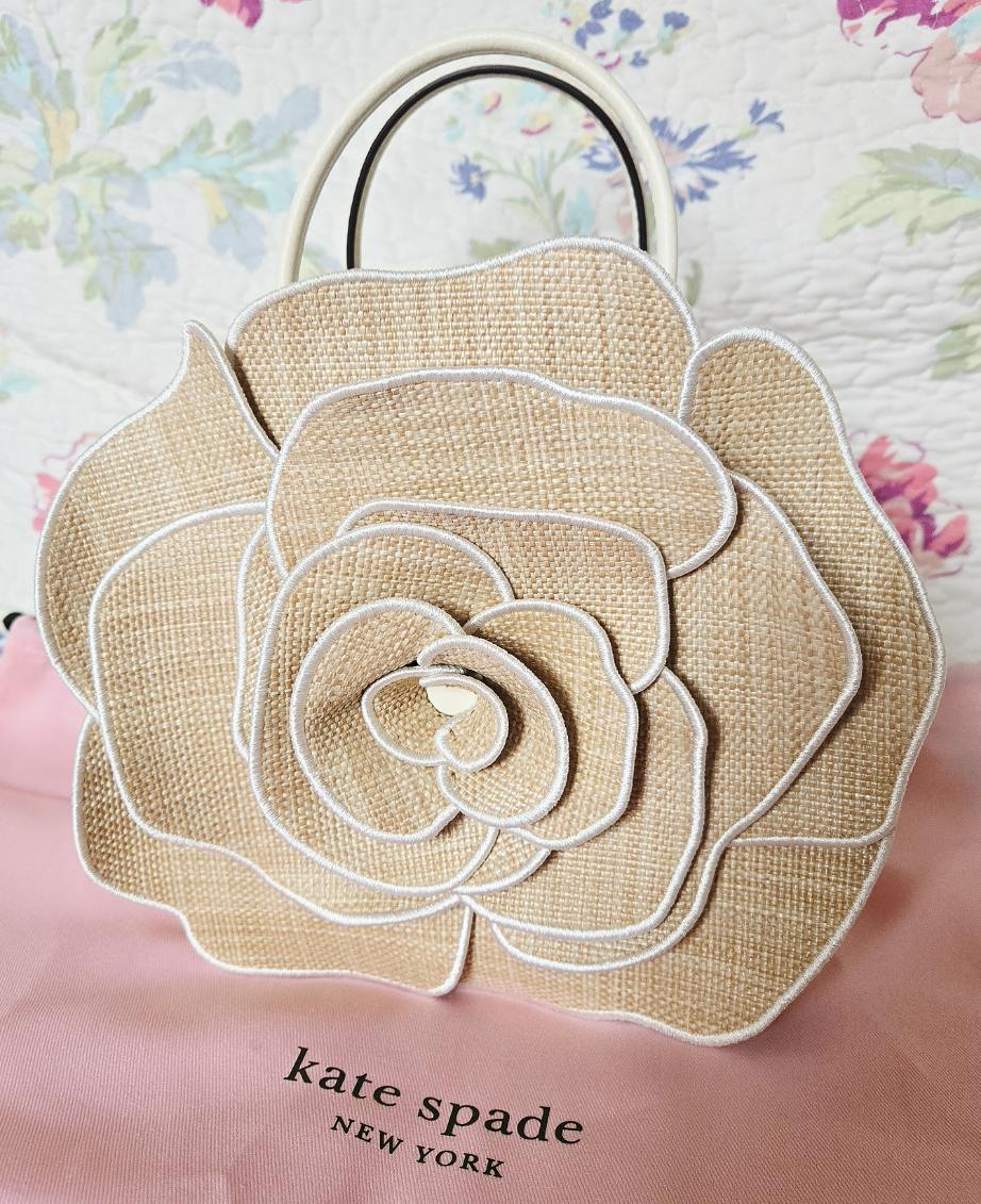 Kate Spade 3D Rose Satchel Handbag
