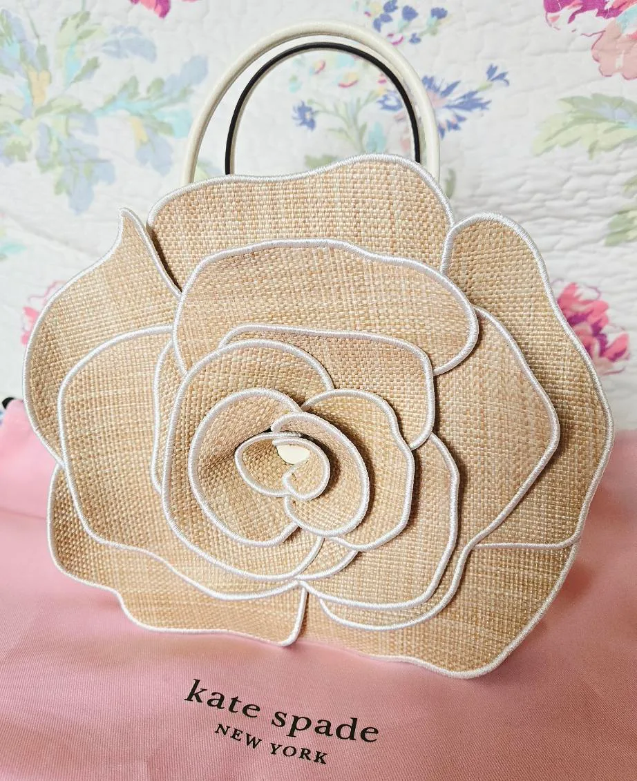 Kate Spade 3D Rose Satchel Handbag thumbnail