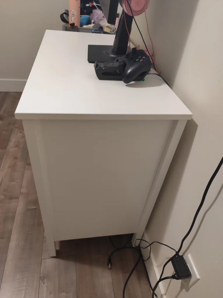 White 3-Drawer Dresser image indicator(2)