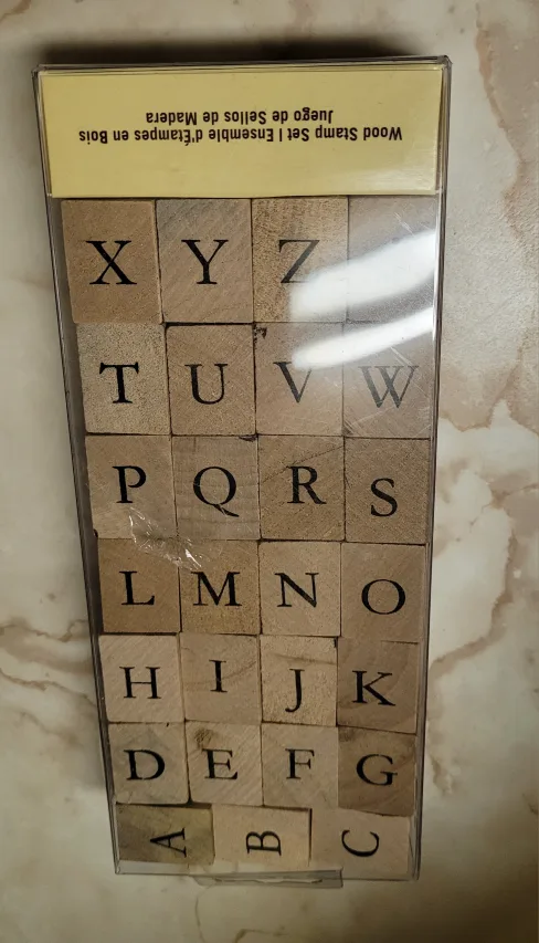 Alphabet Stamp Set with Ink Pad and Place Cards image indicator(5)