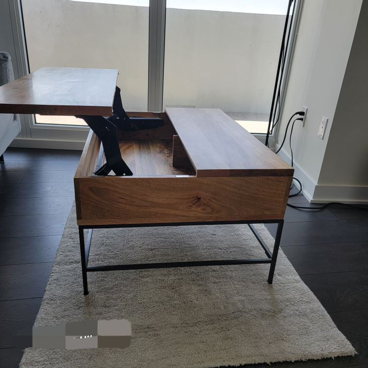 West Elm Mangowood Lift-Top Coffee Table