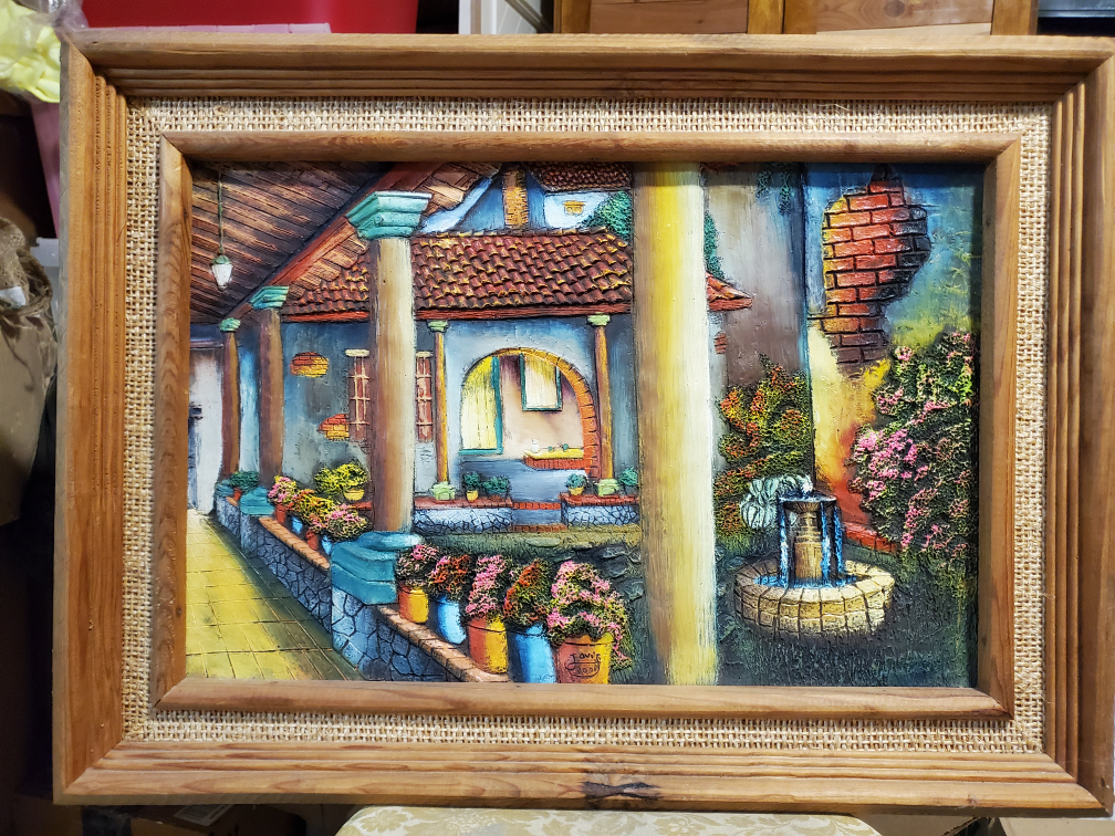 Vintage Framed Art - Rustic Home Decor