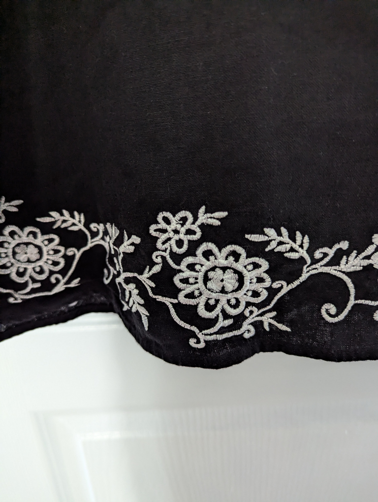 Black Embroidered Dress - photo 3