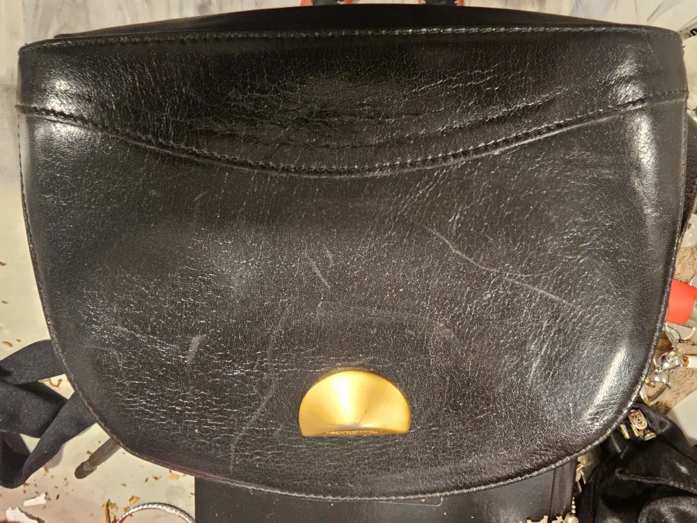 Toni Shelton Black Leather Shoulder Bag image indicator(3)