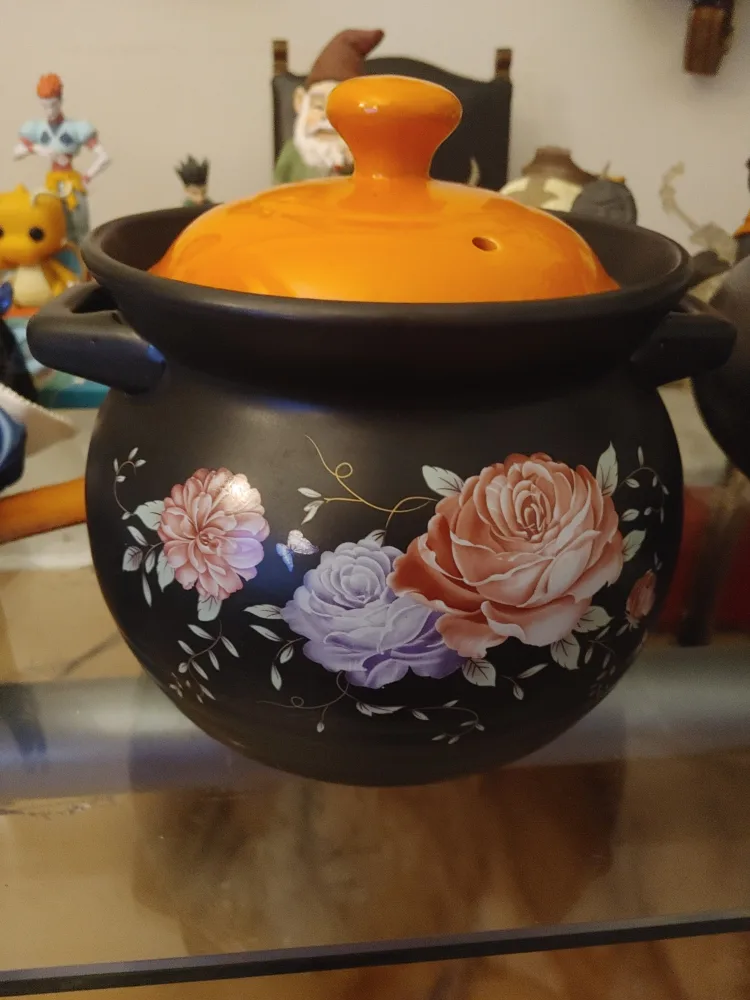 Floral Ceramic Cooking Pot thumbnail