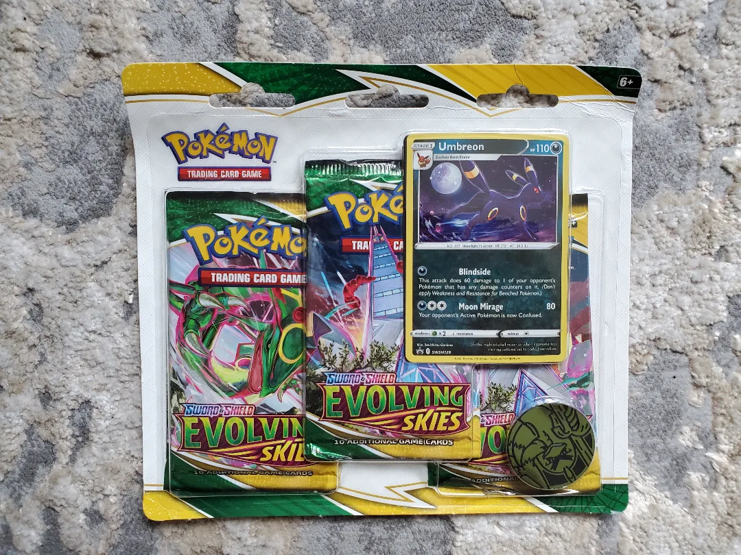 pokemon: Evolving Skies 3 pack blister thumbnail